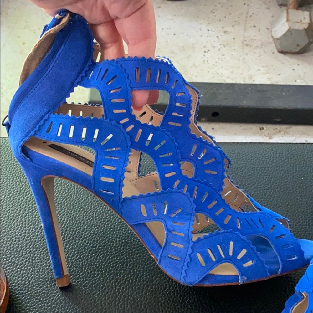 Blue Zara Heels